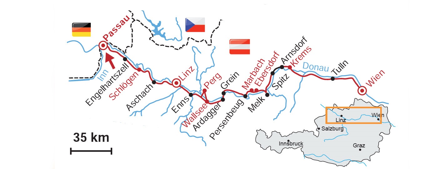 Donau-Radweg von Passau bis Wien 7 Übernachtungen inkl. Bahnanreise buchen