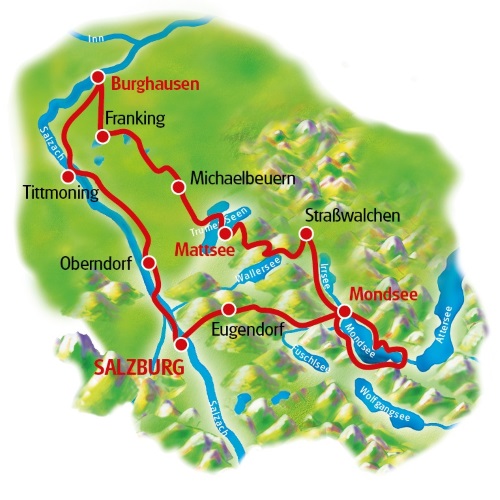 Rad-Rundtour um die Salzburger Seen ab Salzburg 6 Übernachtungen buchen