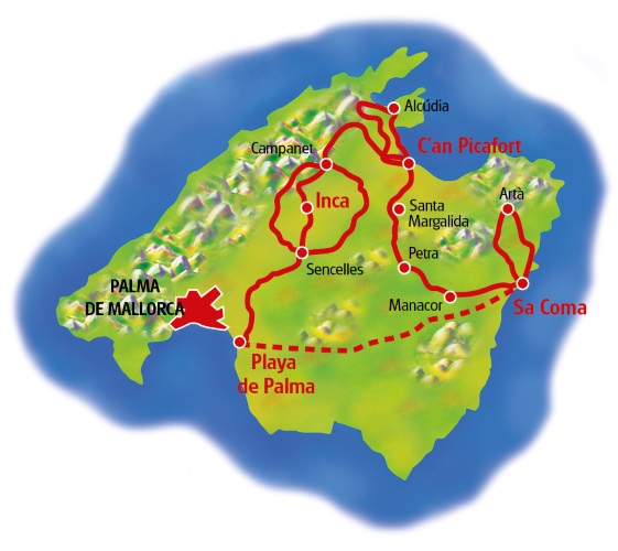 Sa Coma Mallorca Karte